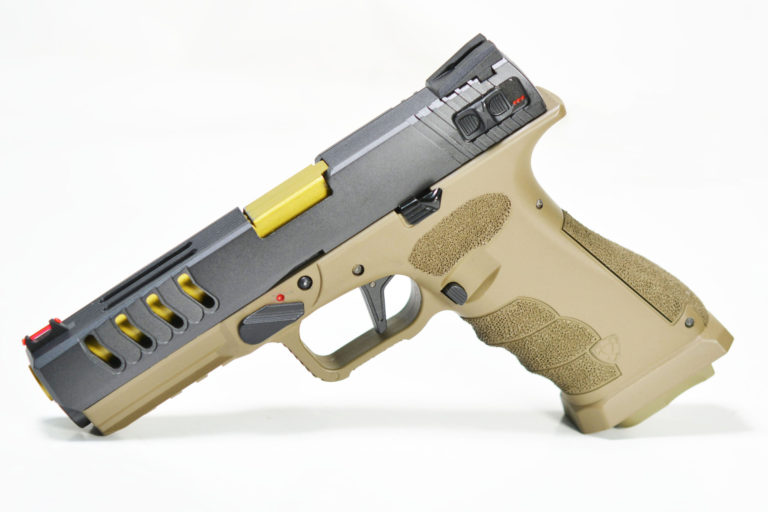 Shark Full Auto Pistol Tan – APS Airsoft